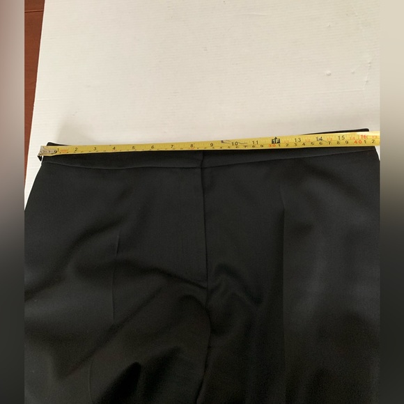 Soft and shiny fine wool blend black blazer & straight pants 2 Pc suit US 12 - Picture 10 of 16